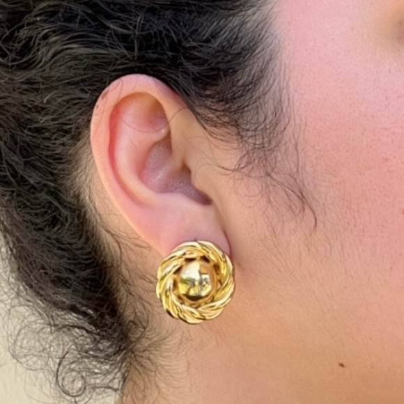 Jewelry - Inner Harmoni 18K Gold Plated Elegant Gold-Tone Twisted Earrings